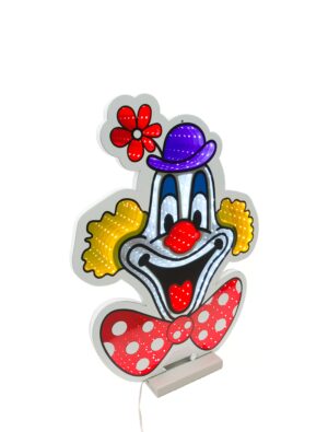 LED Infinity Spiegel Deiters Clown 60cm bunt Farbe: bunt