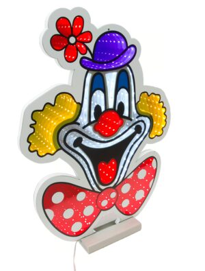 LED Infinity Spiegel Deiters Clown 90cm bunt Farbe: bunt