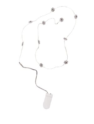 LED Lichterkette Schneeflocken 1m Farbe: weiß