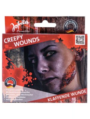 Latex Klaffende Wunde beige/rot