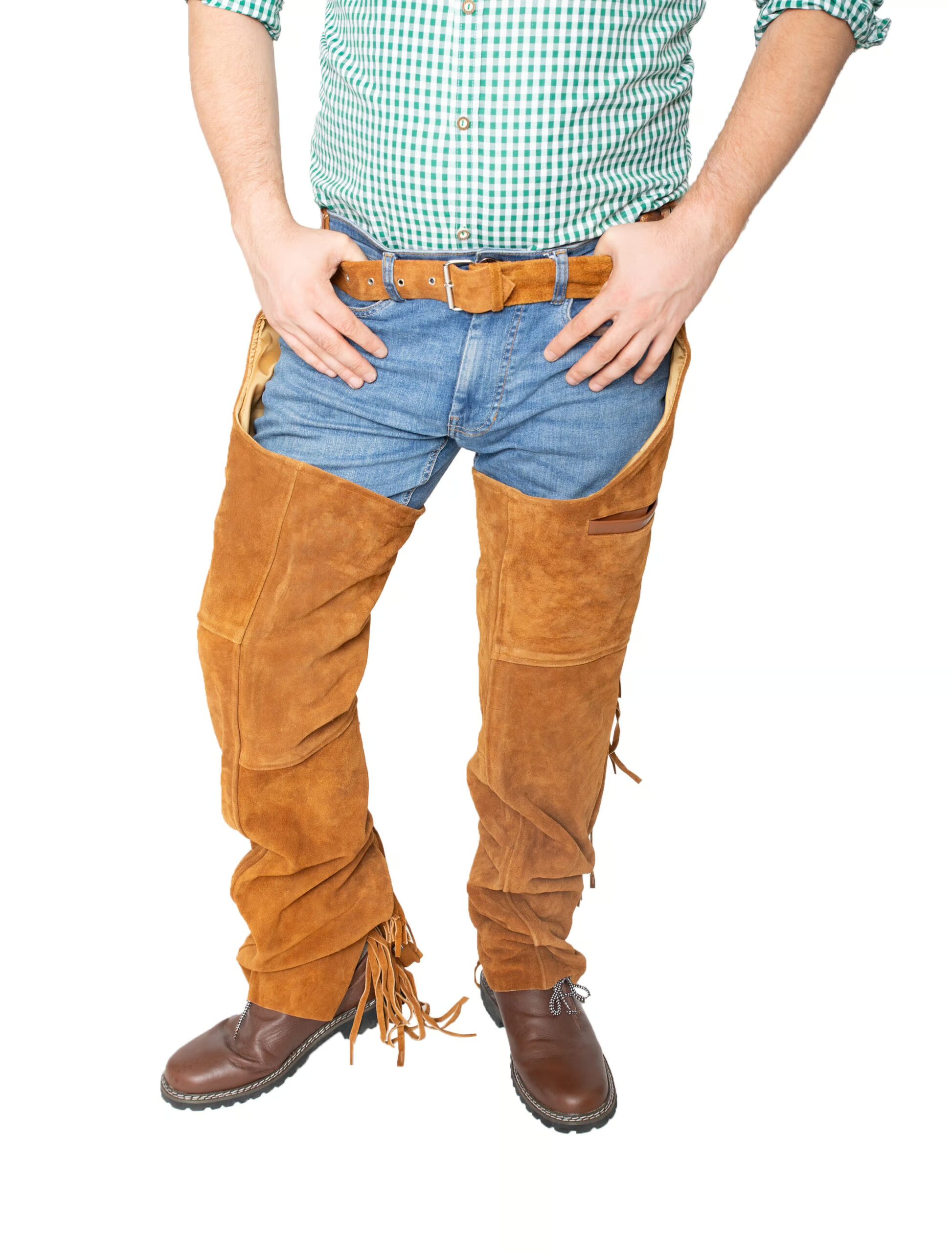 Lederchaps Herren braun S 1 Lederchaps Herren braun S