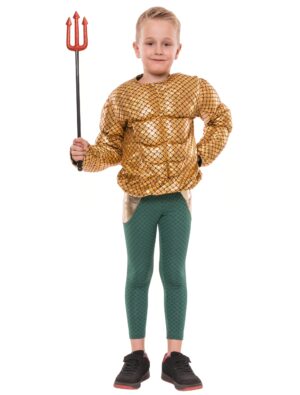 Leggings Wassermann Kinder grün/gold 116/128