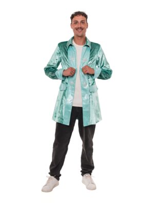 Mantel mit Seesternen Herren türkis S/M