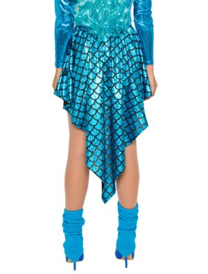 Rock Meerjungfrau Damen blau L/XL