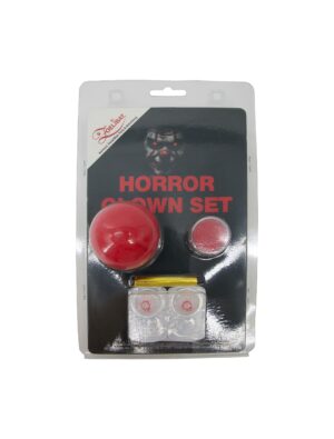 Schmink-Set Horror-Clown 4-tlg. schwarz/weiß/rot Schminke für Karneval & Fasching