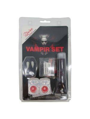 Schmink-Set Vampir 4-tlg. rot Schminke für Karneval & Fasching