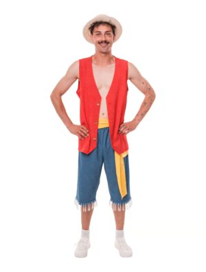 Shorts Strohhutpirat blau 2XL/3XL