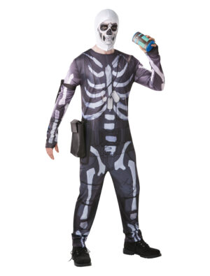 Skull Trooper Fortnite 5-tlg. Herren schwarz/weiß L