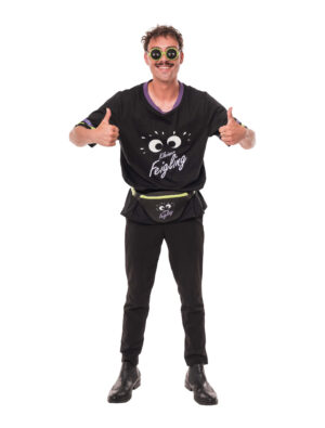 T-Shirt Kleiner Feigling Herren schwarz S/M