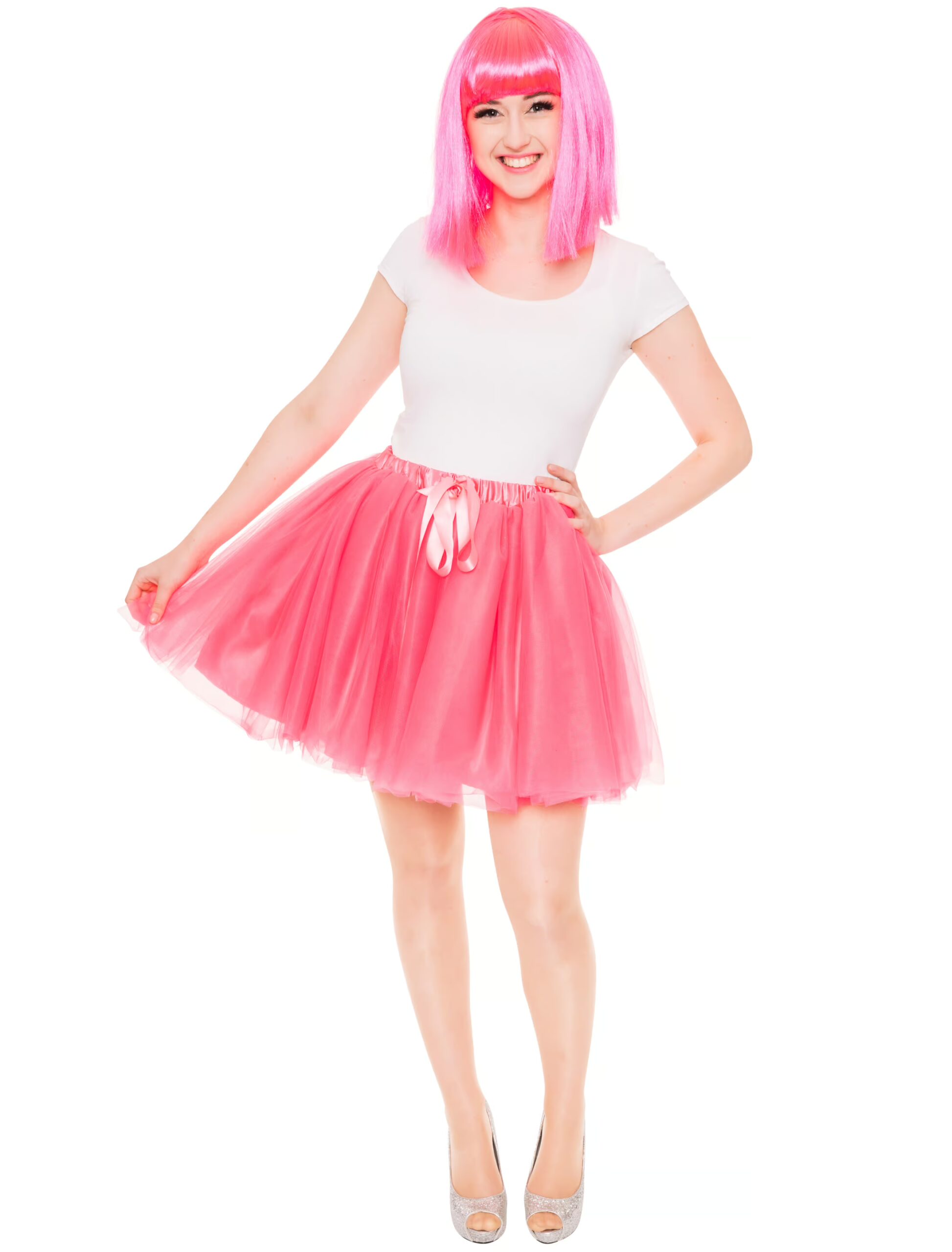 Tüllrock Damen pink one size 1 Tüllrock Damen pink one size