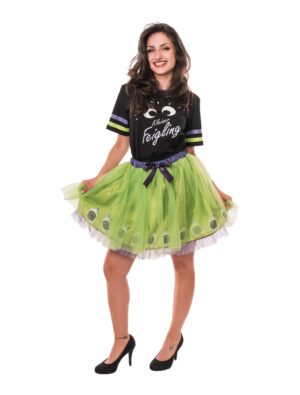 Tüllrock Kleiner Feigling Damen grün one size