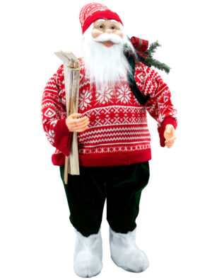 Weihnachtsmann 90cm norwegisch Farbe: rot/weiß