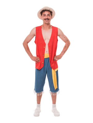 Weste Ruffy rot S/M