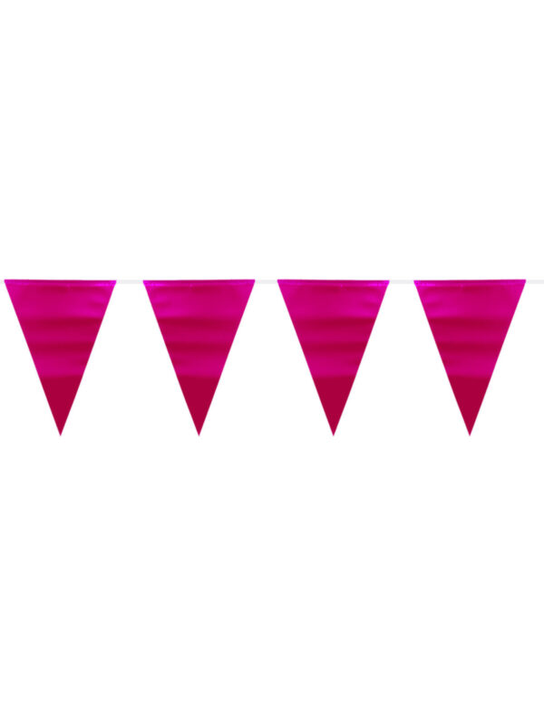 Wimpelkette Matt pink 6m