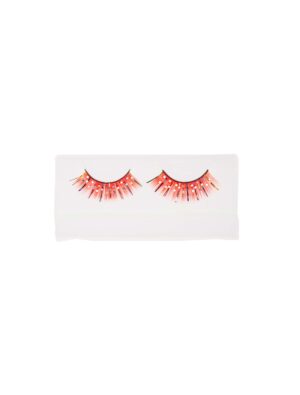 Wimpern Clown rot