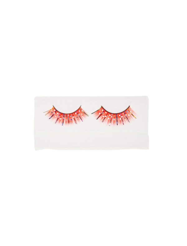 Wimpern Clown rot