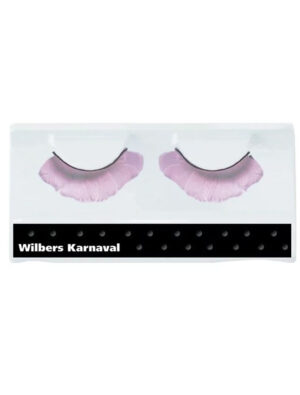 Wimpern Federn rosa