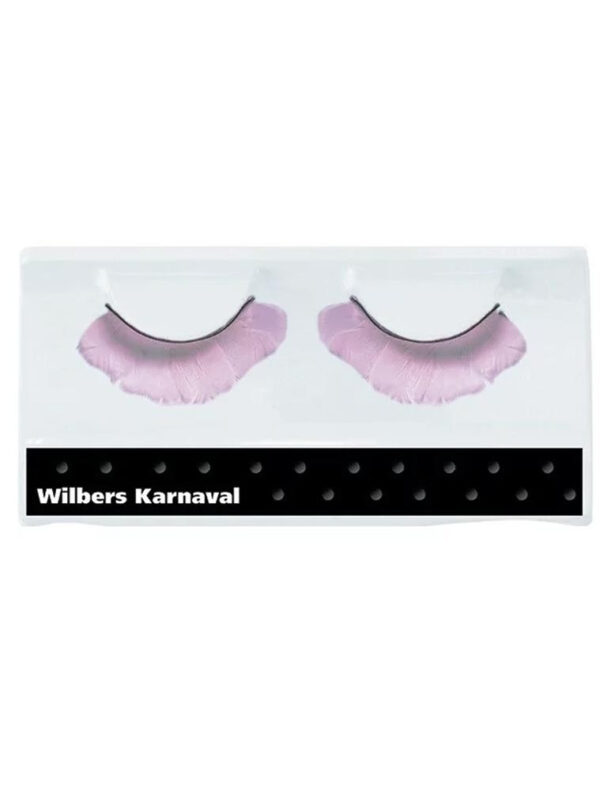 Wimpern Federn rosa