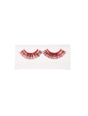 Wimpern Lametta rot