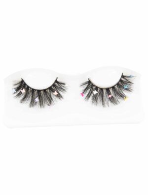 Wimpern Schmetterlinge schwarz