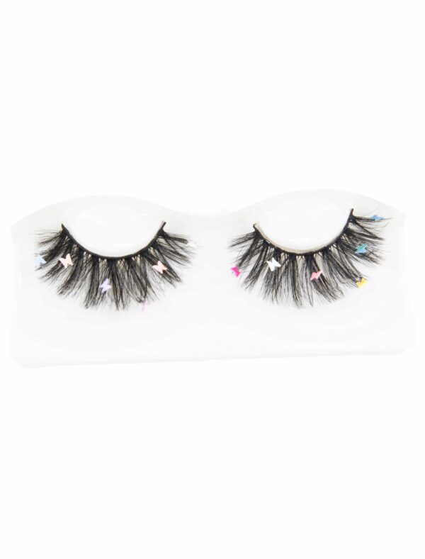 Wimpern Schmetterlinge schwarz