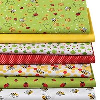 Patchwork- und Quiltpaket "Bienen & Marienkäfer"