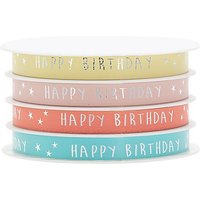 Geschenkbänder-Set "Happy Birthday"