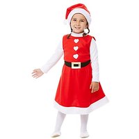 Weihnachtsfrau-Kostüm "Santa Girl" für Kinder