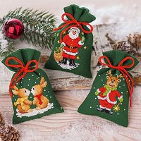 Geschenk- und Kräutersäckchen "Weihnachtsmotive"