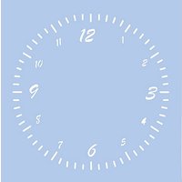 buttinette Uhr-Schablone "Standard"
