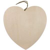 Herz aus Holz mit Aufhänger