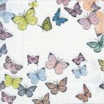 Papierservietten "Schmetterlinge pastell"