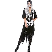 Skelett-Kostüm "Diva Dead" für Damen