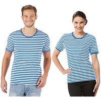 Kurzärmeliges Ringelshirt "Blue Stripes" unisex