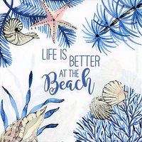 Papierservietten "Life is better at the Beach"