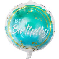 Folienballon "Happy Birthday" Aquarell"