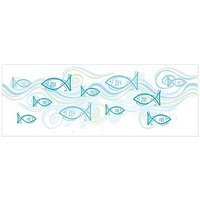 Transparentpapier-Streifen "Fische"