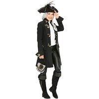 buttinette Mantel "Piratin" mit Ornamenten für Damen