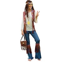 Hippie-Kostüm "Love & Peace" für Damen