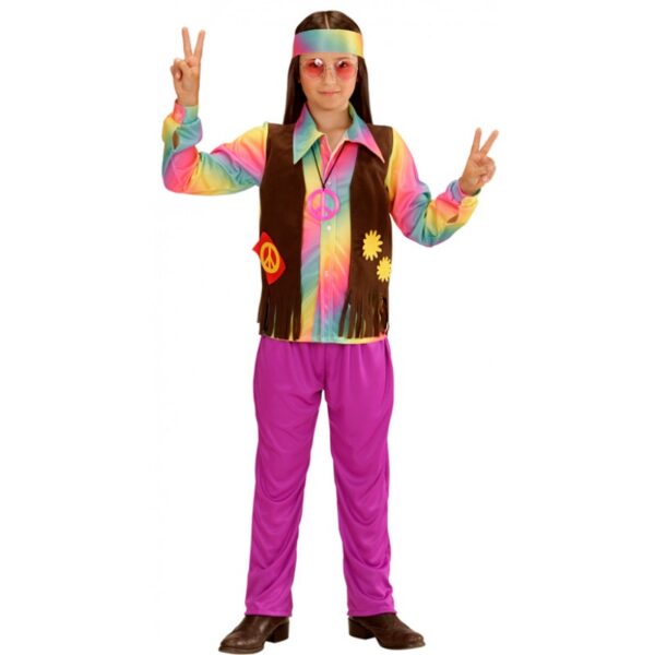 60 s rainbow hippie boy kinderkostuem