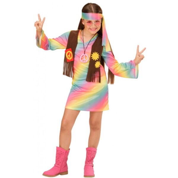 60 s rainbow hippie girlie kinderkostuem