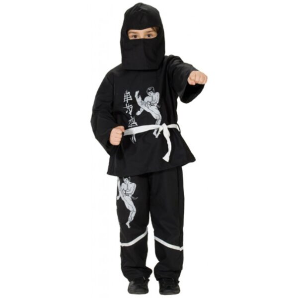 black ninja 3teilig fuer kinder
