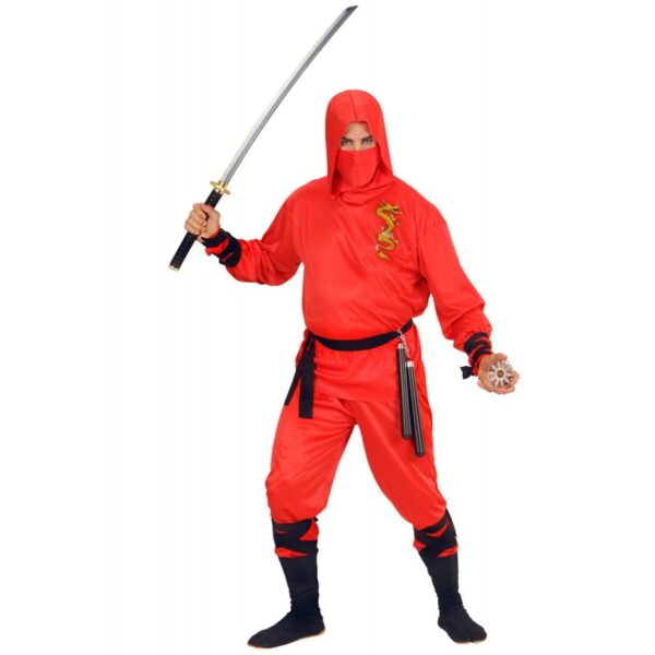 red ninja fighter kost m f r herren 2