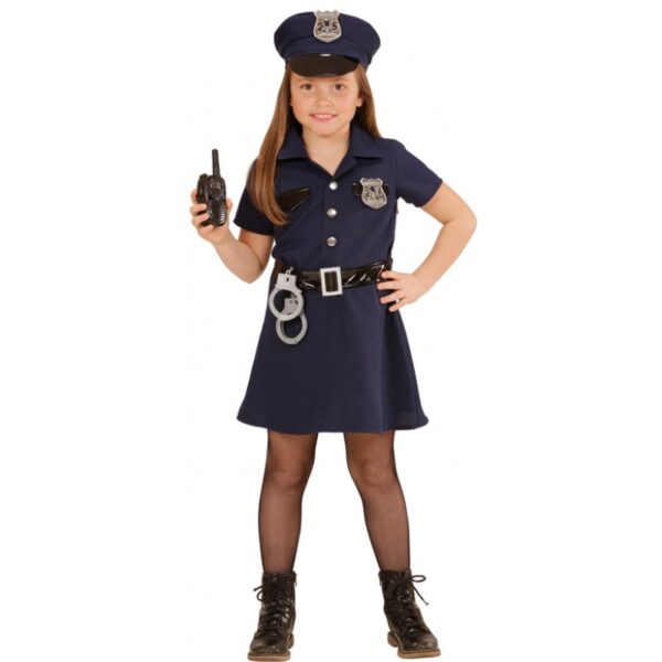 retro police girl kinderkostuem
