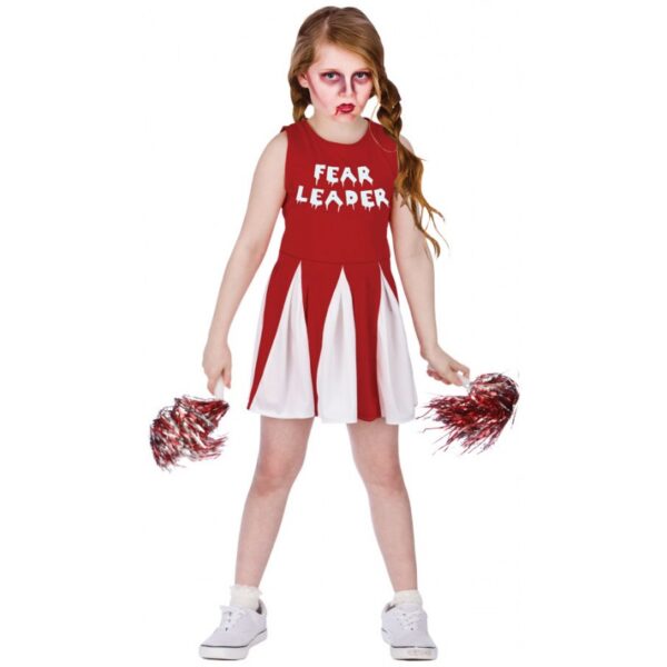 zombie horror cheerleader kinderkostuem