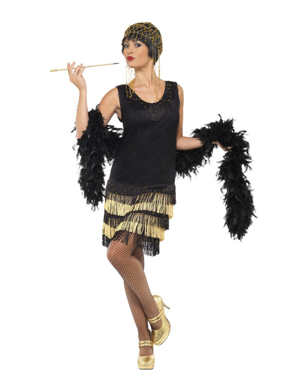 20er jahre flapper damen kostuem mit fransen charleston kleid mit fransen 1920s fringed flapper costume 36626 01