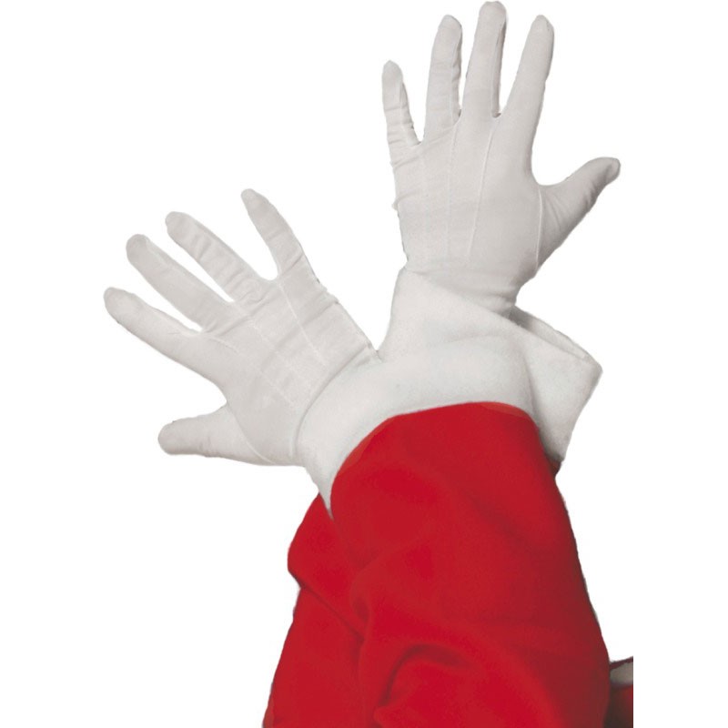 400815 weisse santa handschuhe