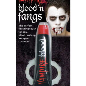 Vampirzähne Economy mit Blut   Vampir-Eckzähne für Halloween