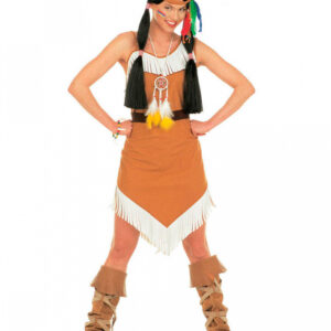 Squaw / Indianerin Kostüm Gr. S für Fasching