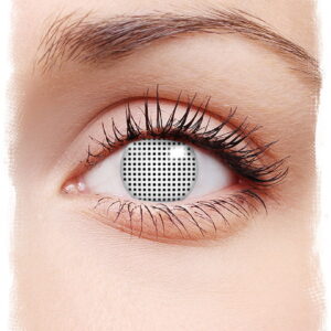 Weiße Netz Kontaktlinsen  Spezial Effekt Kontaktlinsen
